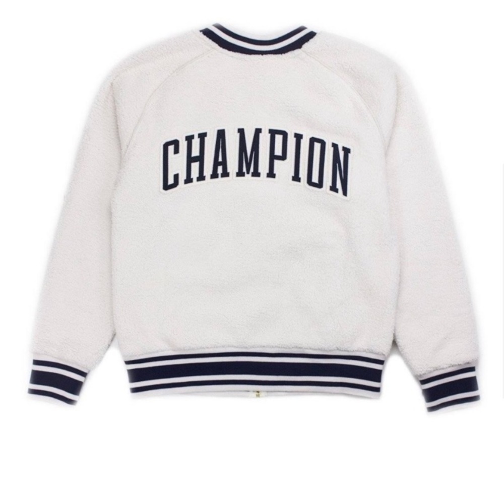 NWT New Champion Sherpa Full Zip winter white large women’s jacket